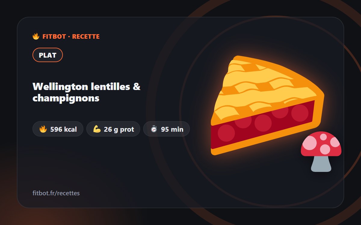 Wellington lentilles & champignons