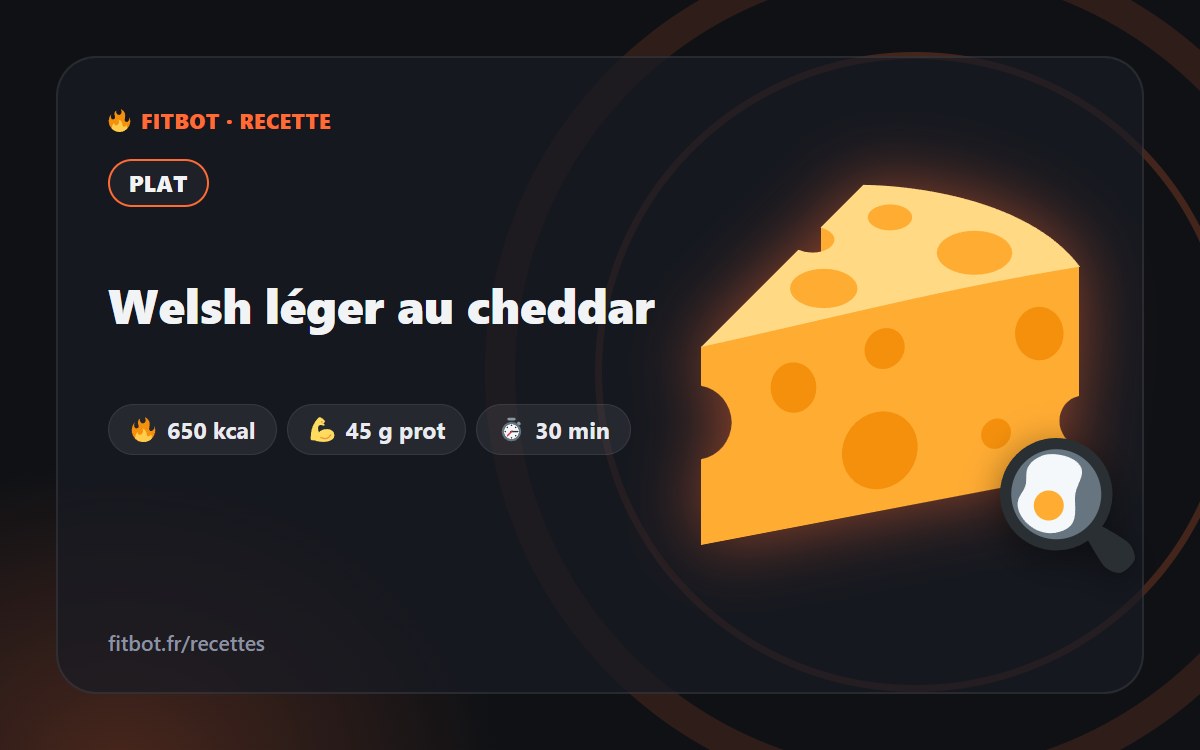 Welsh léger au cheddar