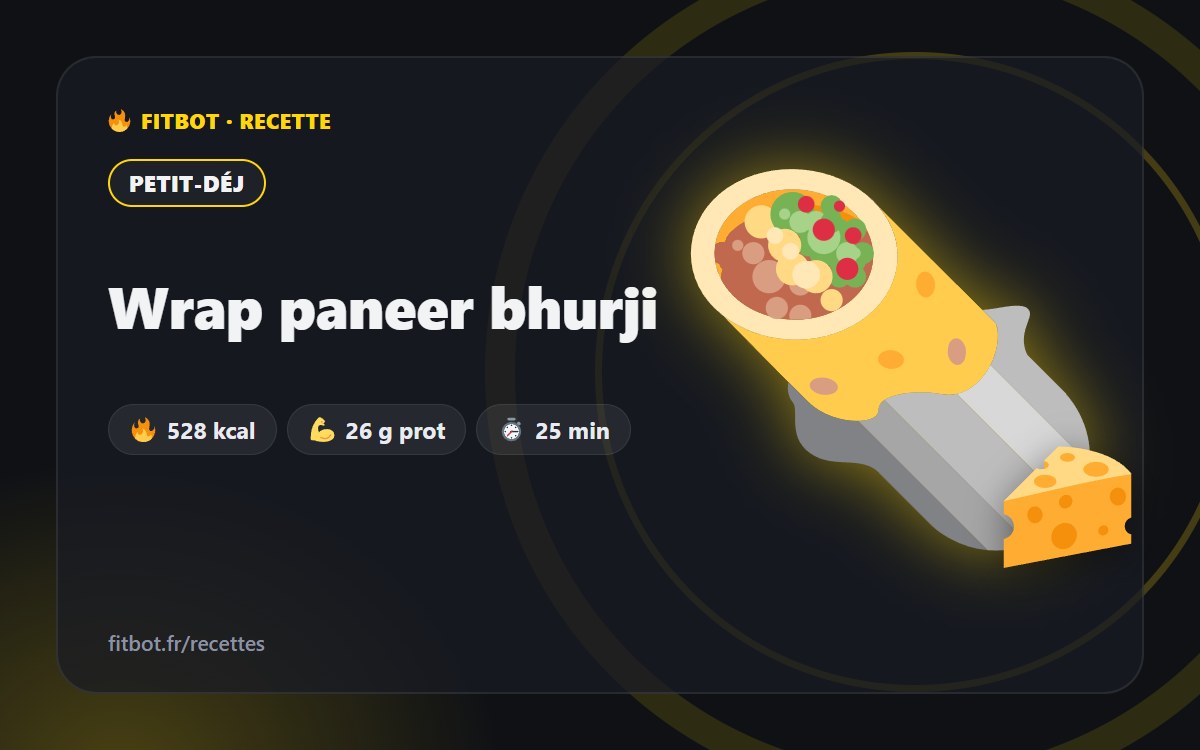 Wrap paneer bhurji