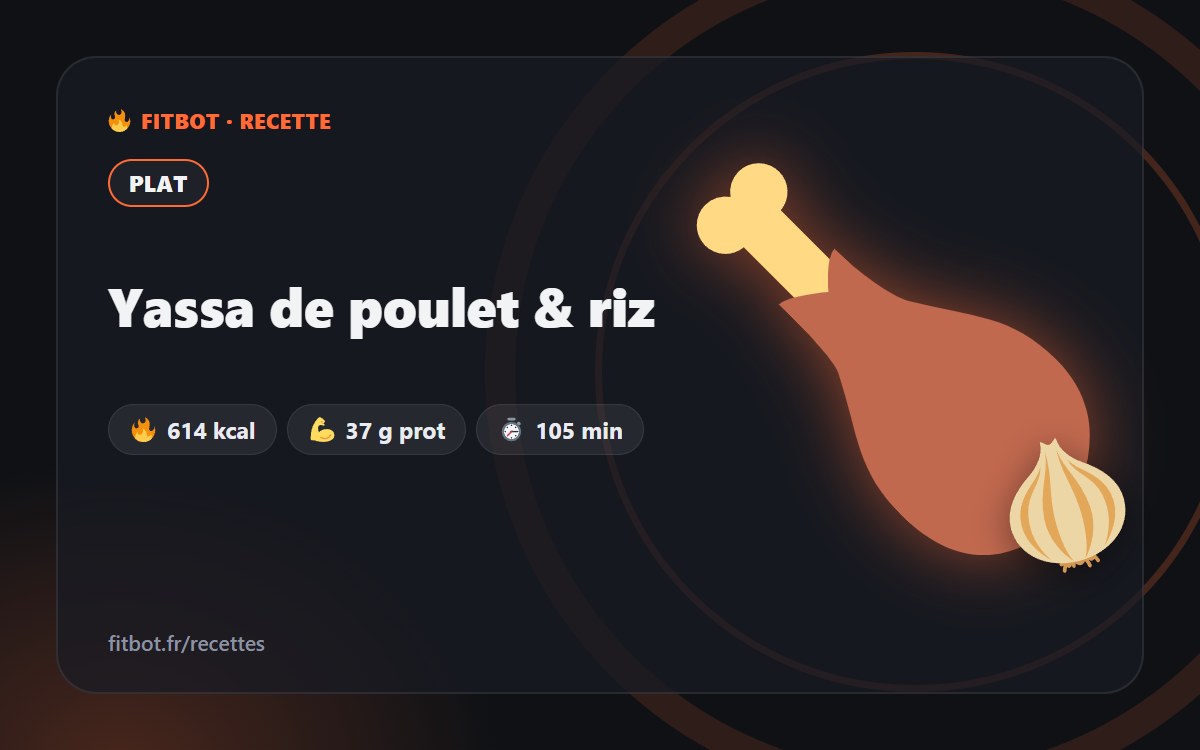 Yassa de poulet & riz