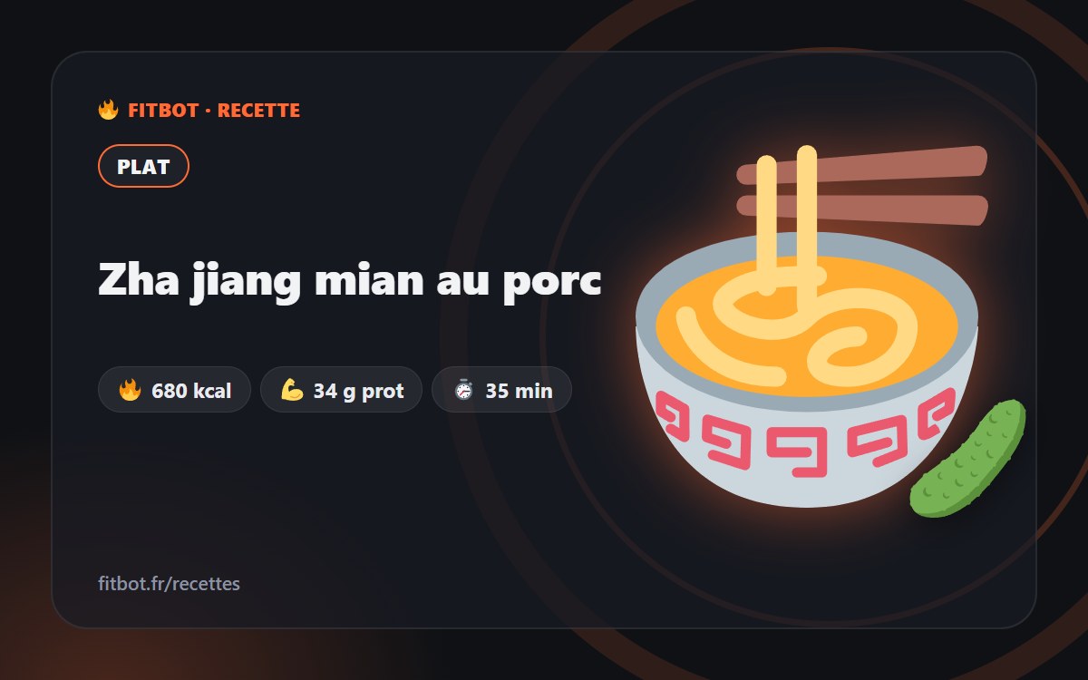 Pork Zha Jiang Mian